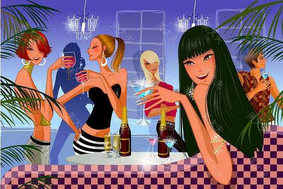 女人们相聚，互相最怕老